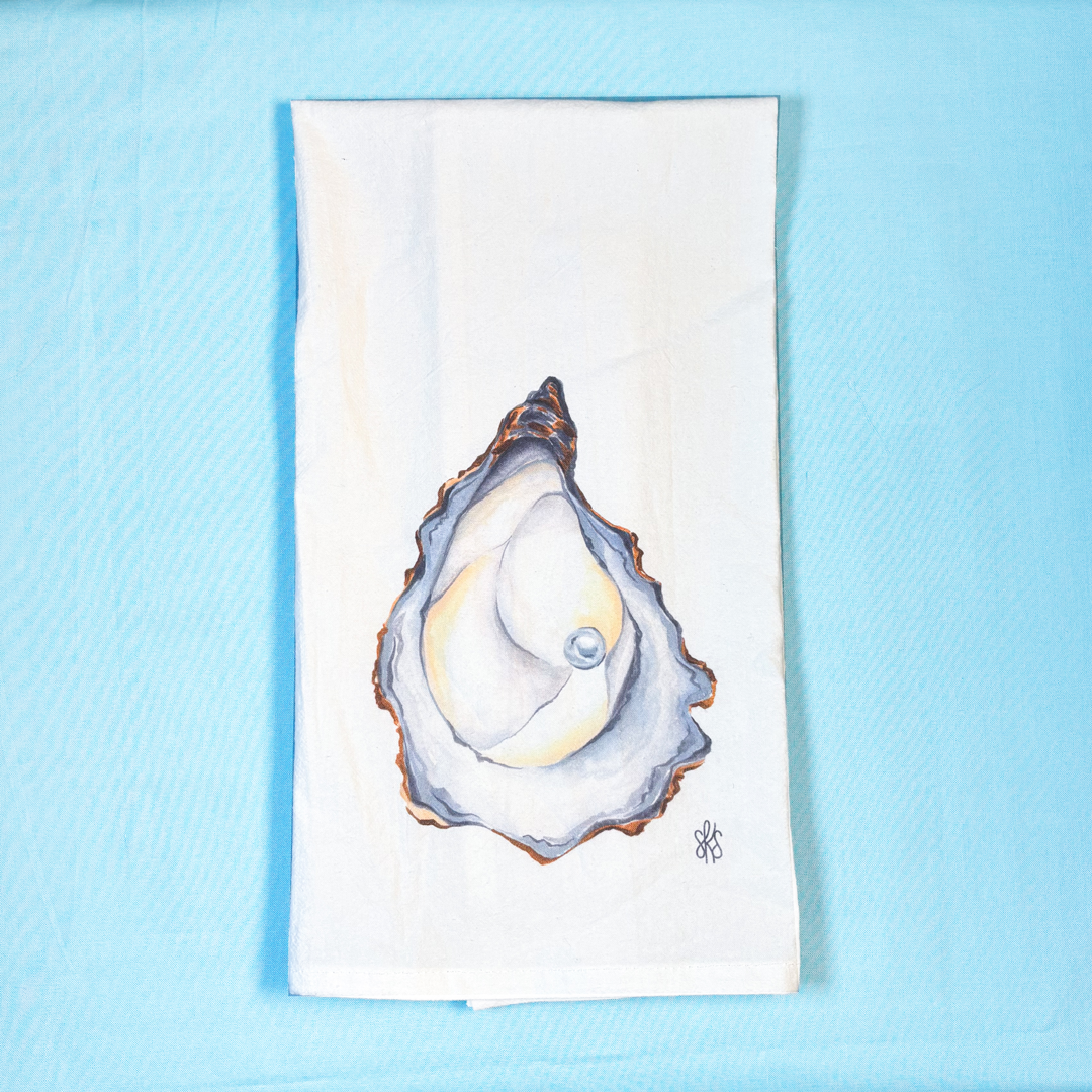 Oyster Tea Towel