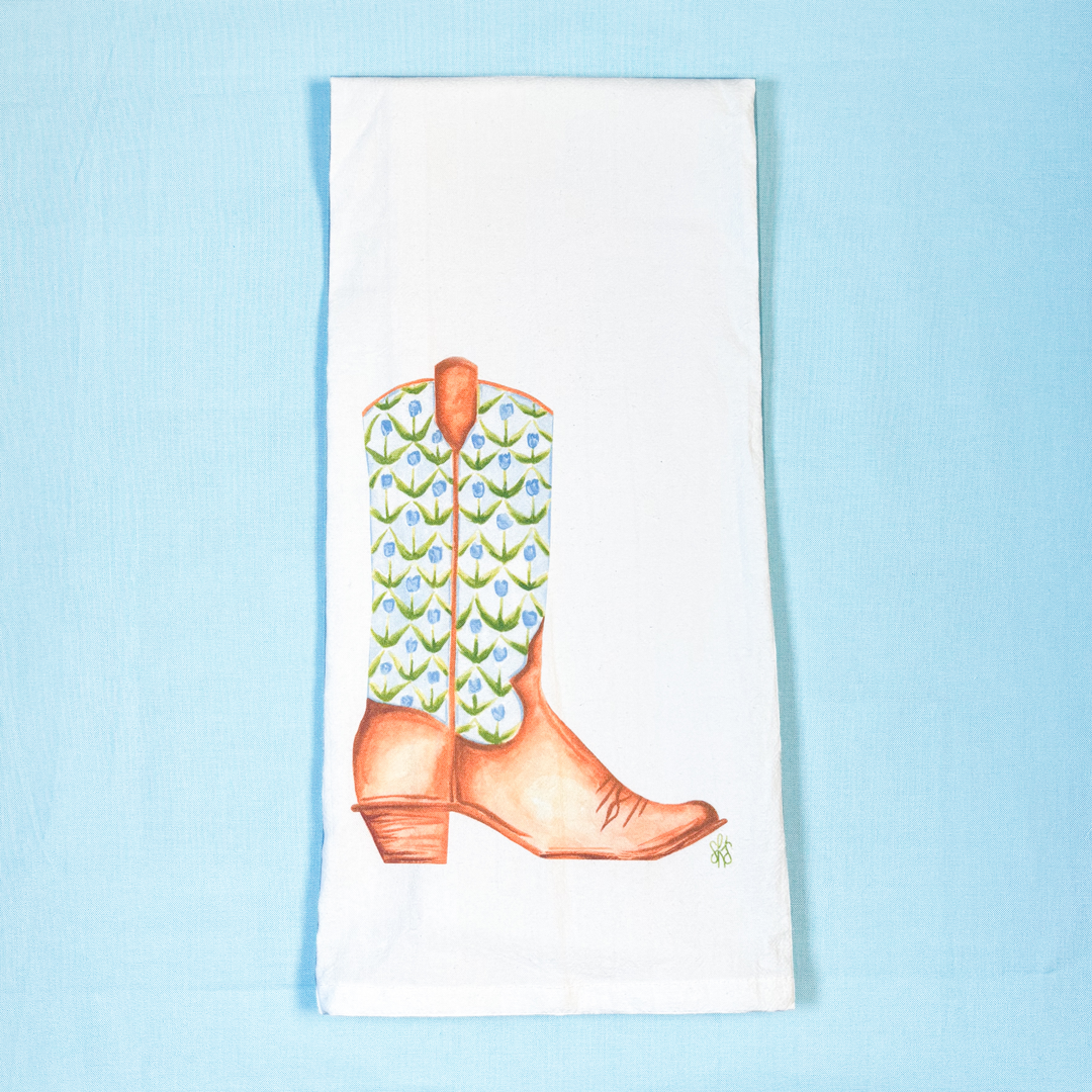 Cowboy Boot Tea Towel