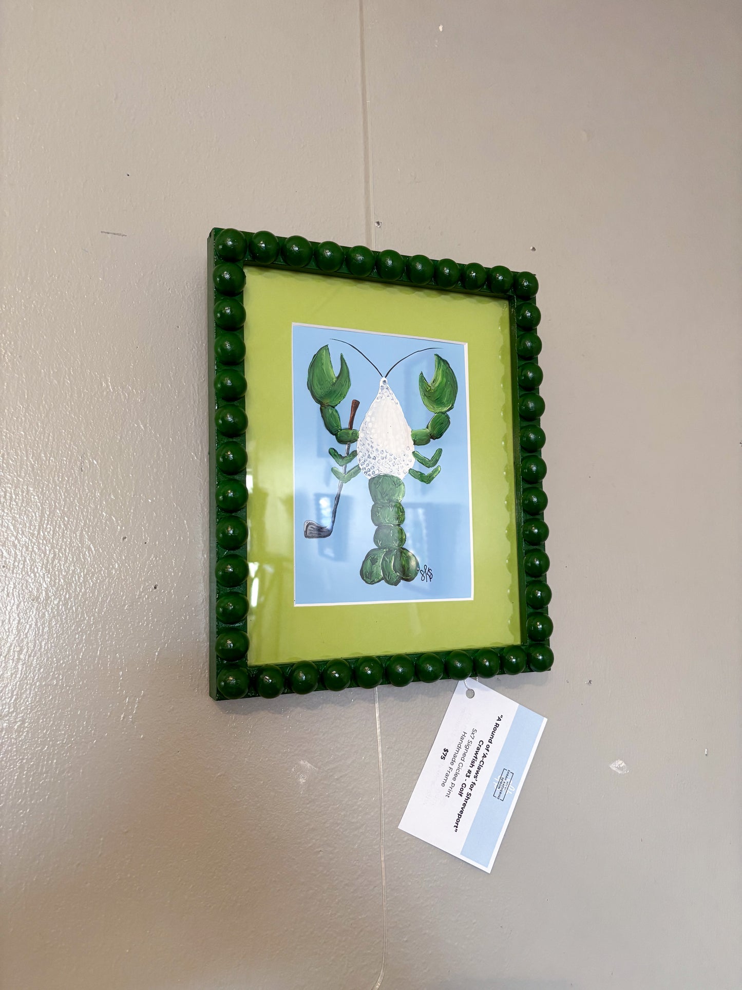 Framed Golf Crawfish
