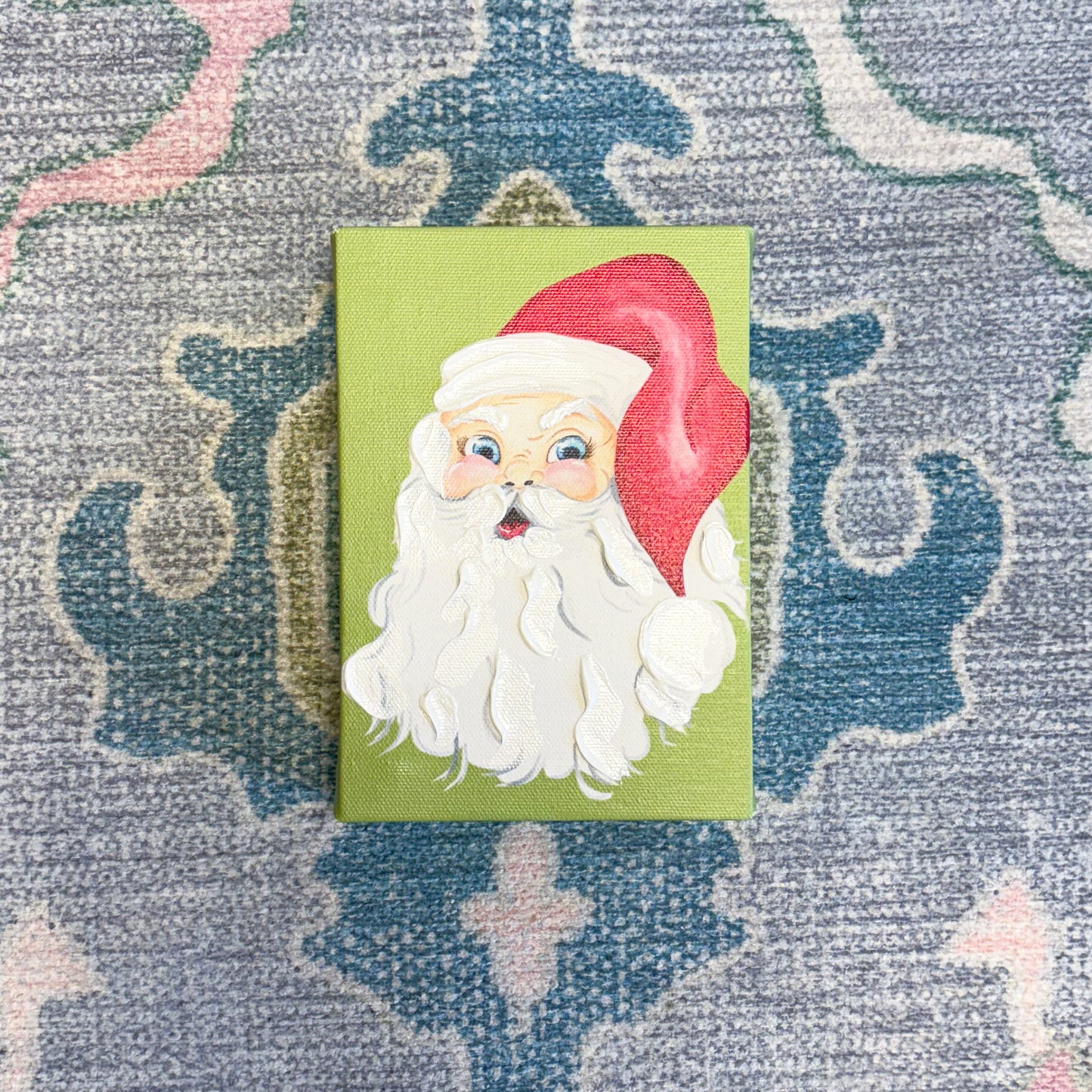 Santa Artist Enhanced Canvas