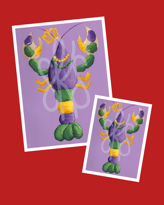 Crawfish #1 - Mardi Gras Giclee Paper Print