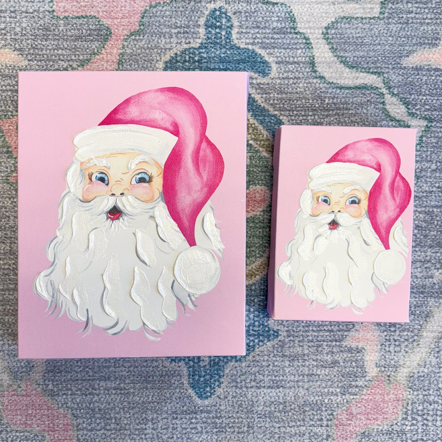Santa Artist Enhanced Canvas