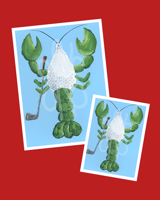 Crawfish #3 - Golf Giclee Paper Print