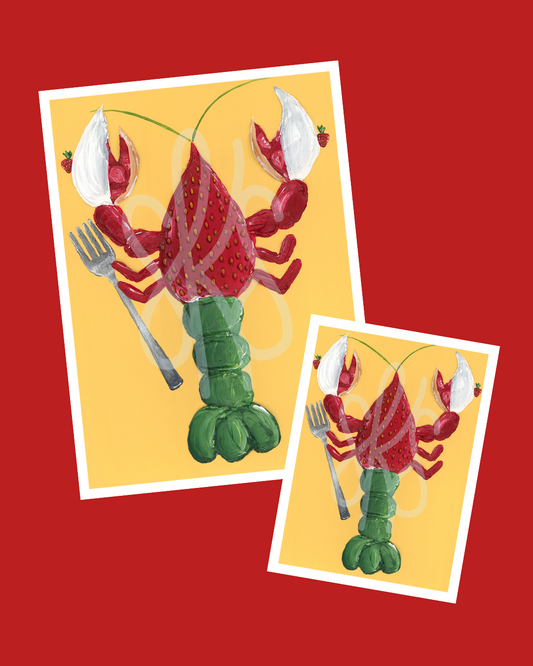 Crawfish #4 - Strawn's Eat Shop Giclee Paper Print