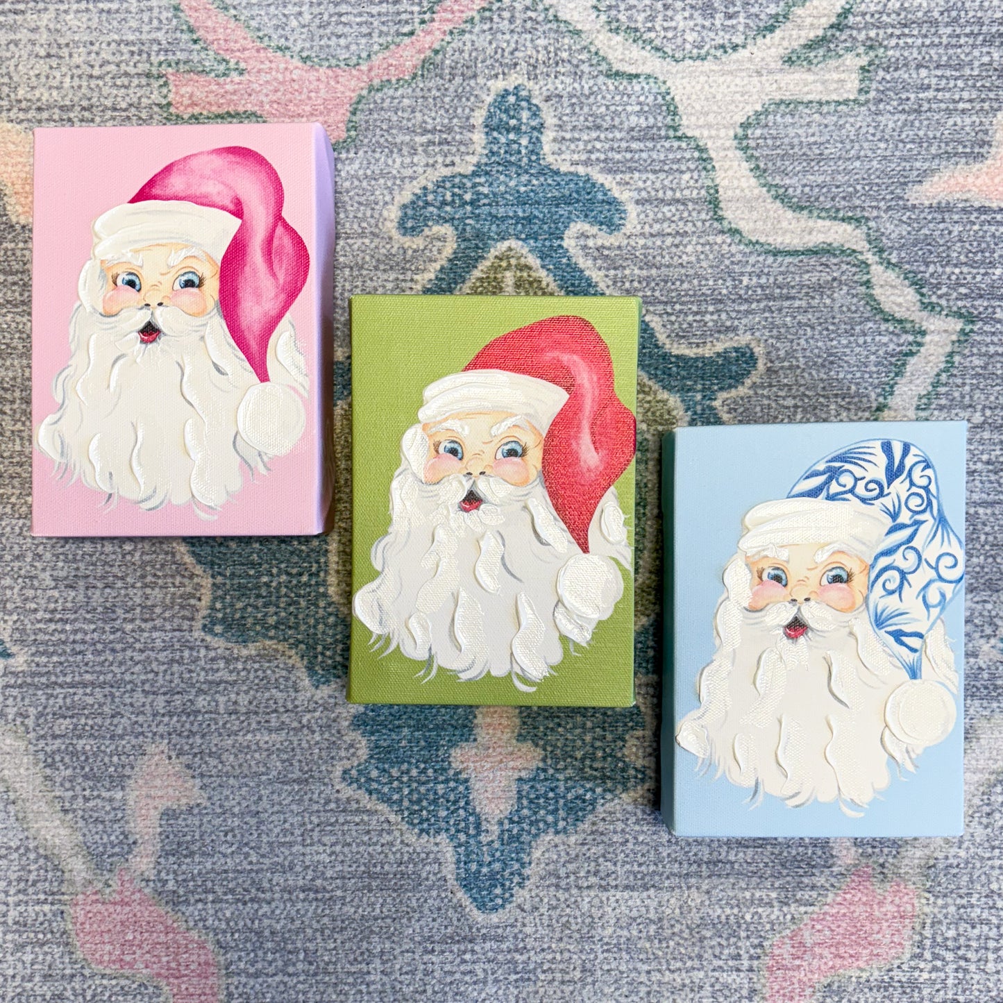 Santa Artist Enhanced Canvas