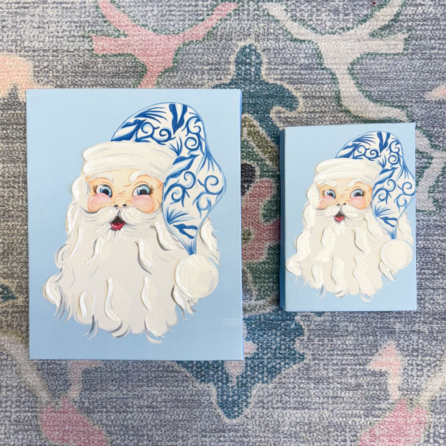 Santa Artist Enhanced Canvas