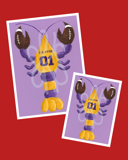 Crawfish #10 - C.E. Byrd High School Giclee Paper Print