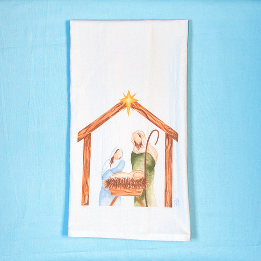 Nativity Tea Towel