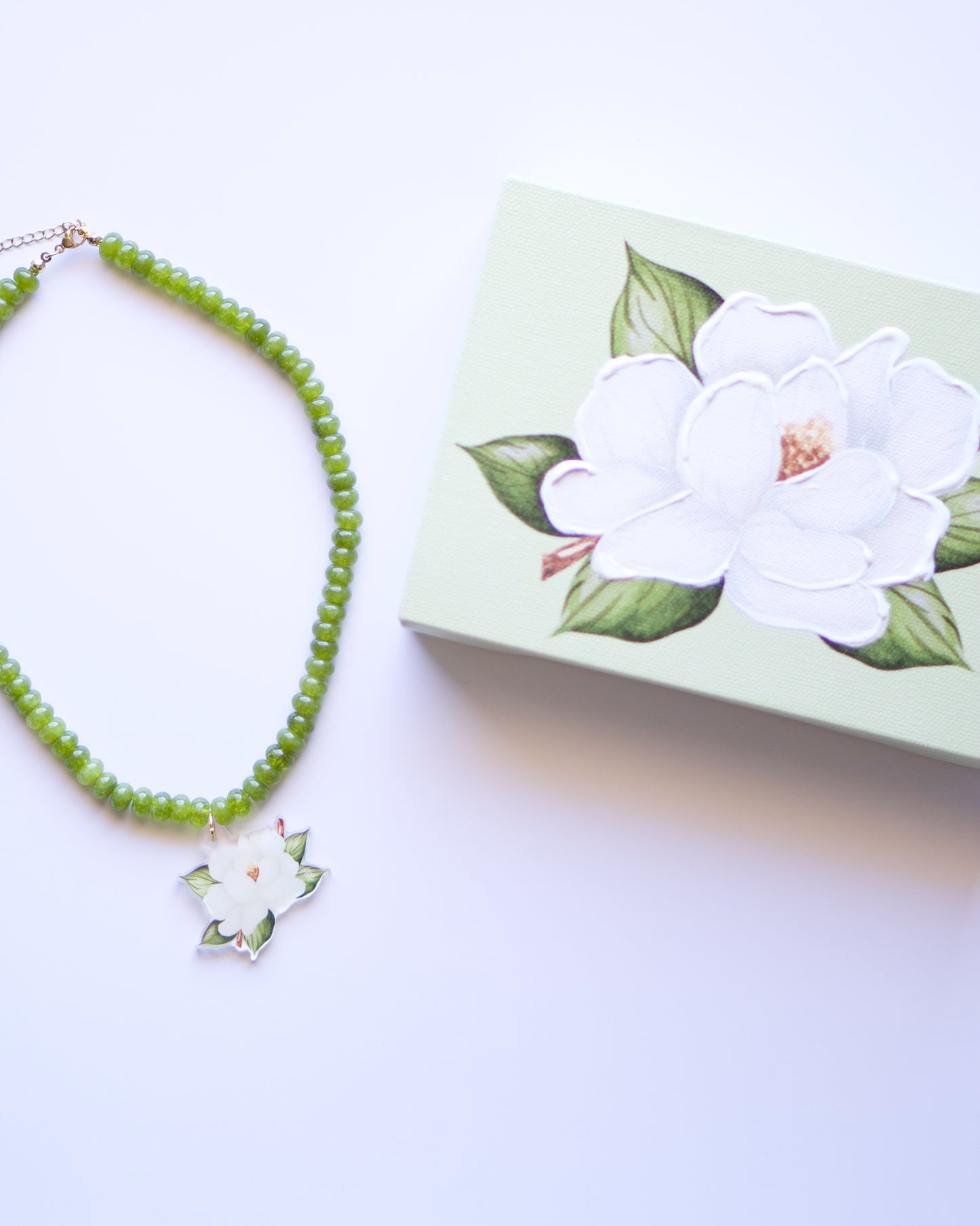 Magnolia Art Necklace