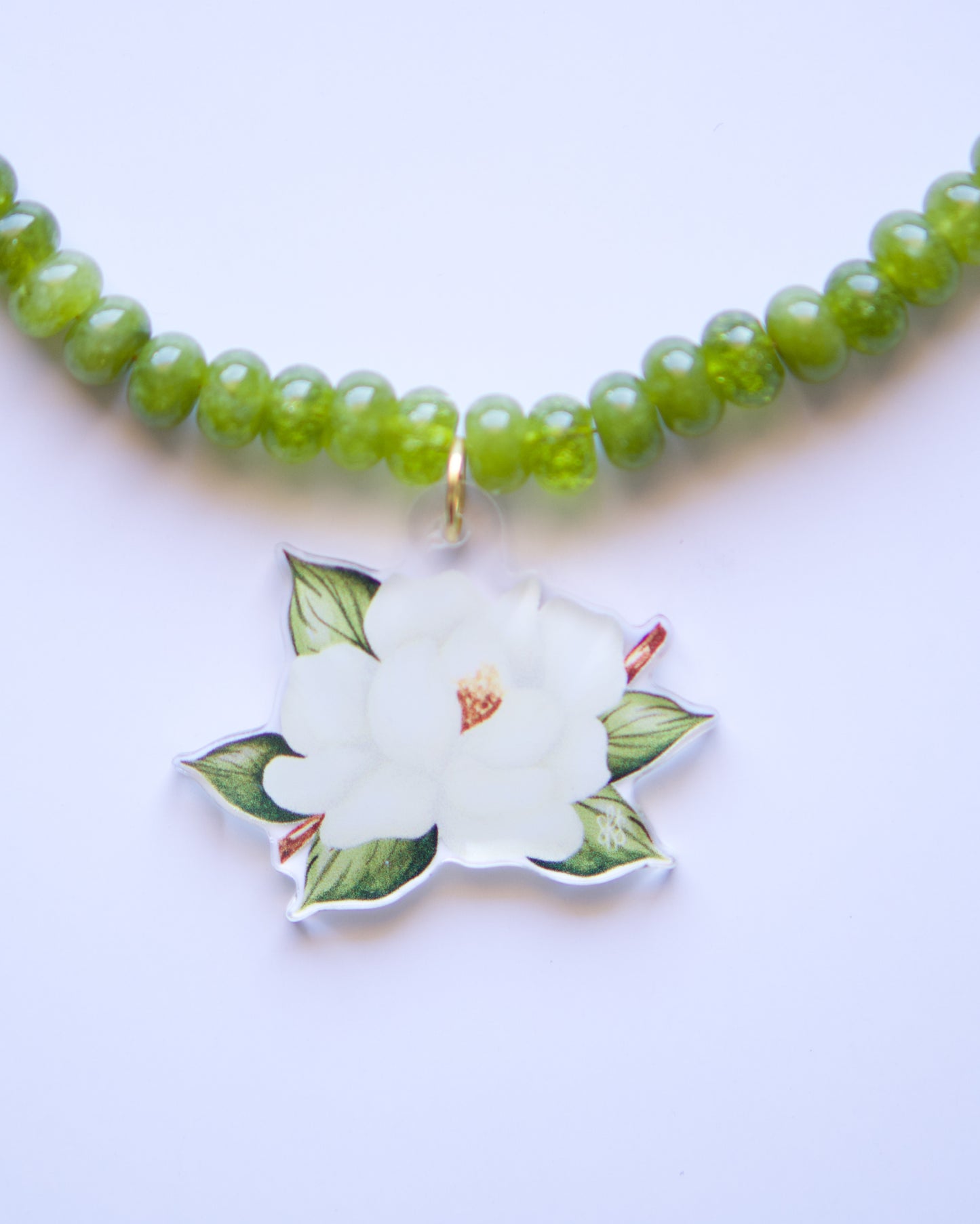 Magnolia Art Necklace