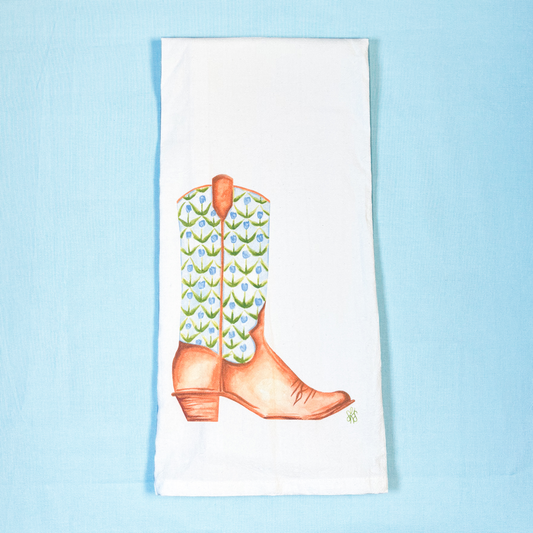 Cowboy Boot Tea Towel