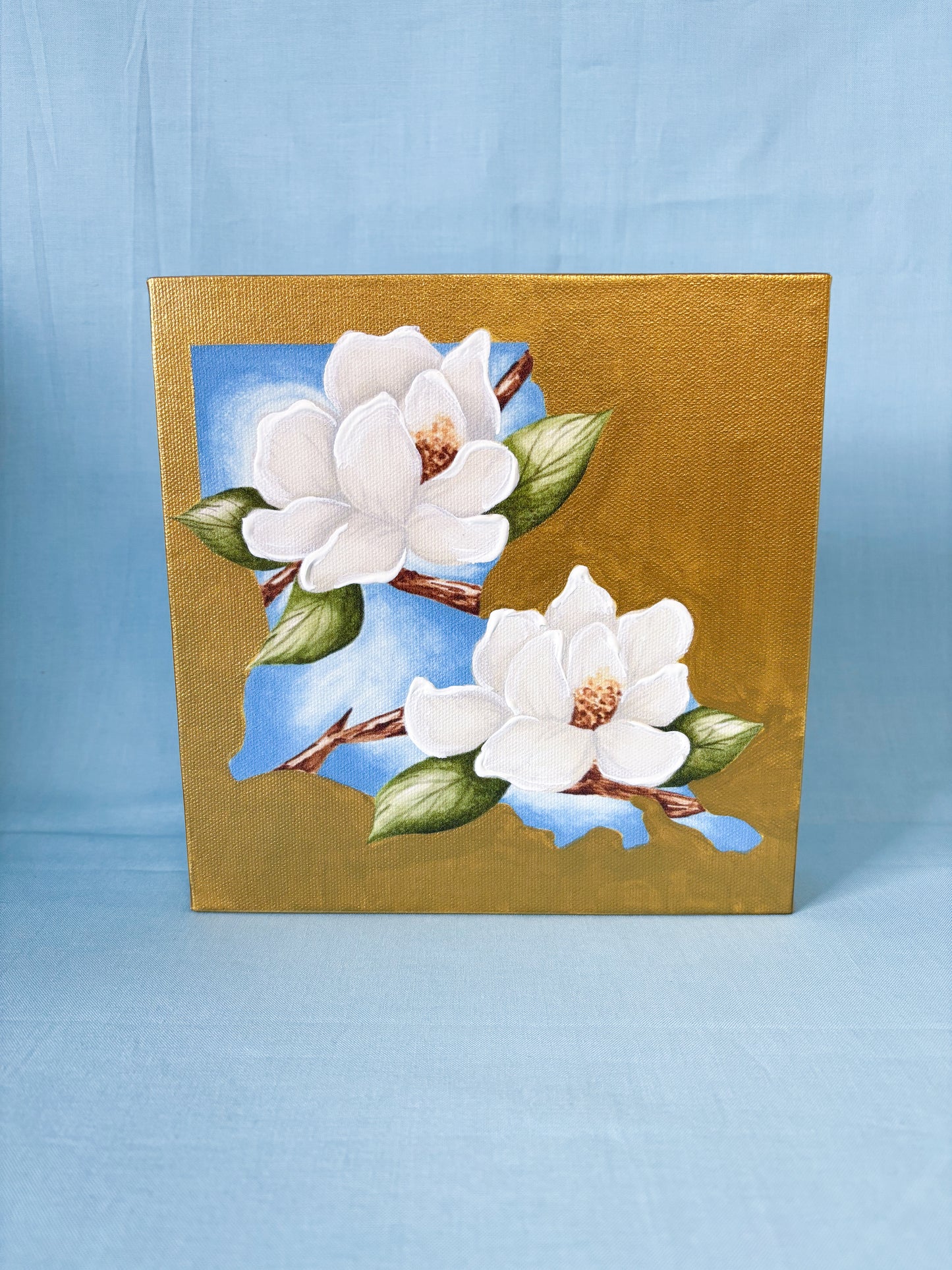 Louisiana Magnolia Artist Enhanced Canvas