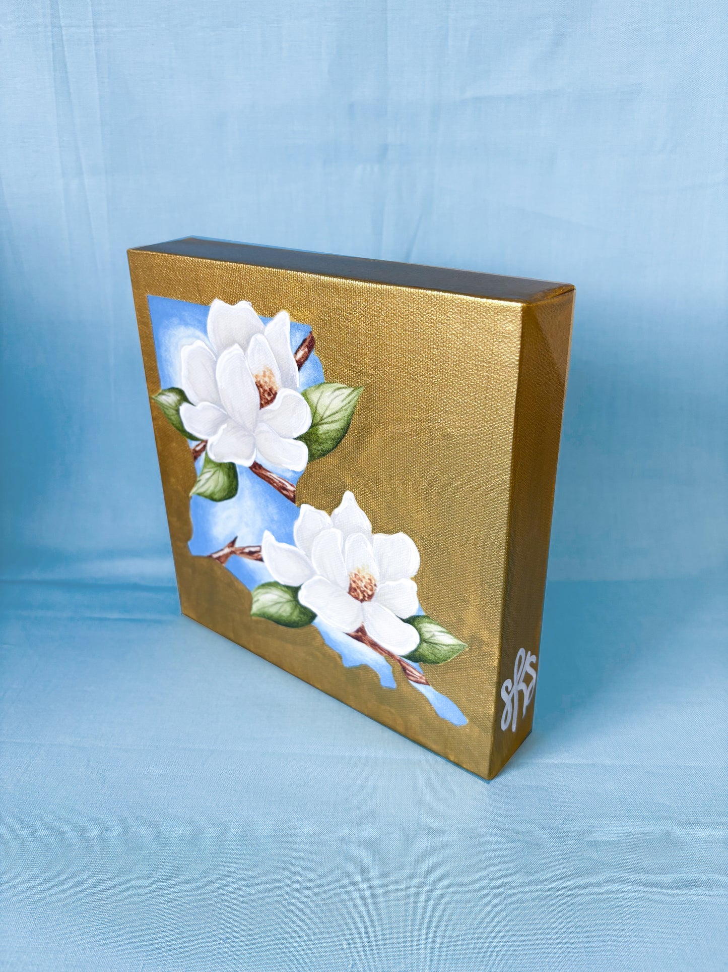 Louisiana Magnolia Artist Enhanced Canvas