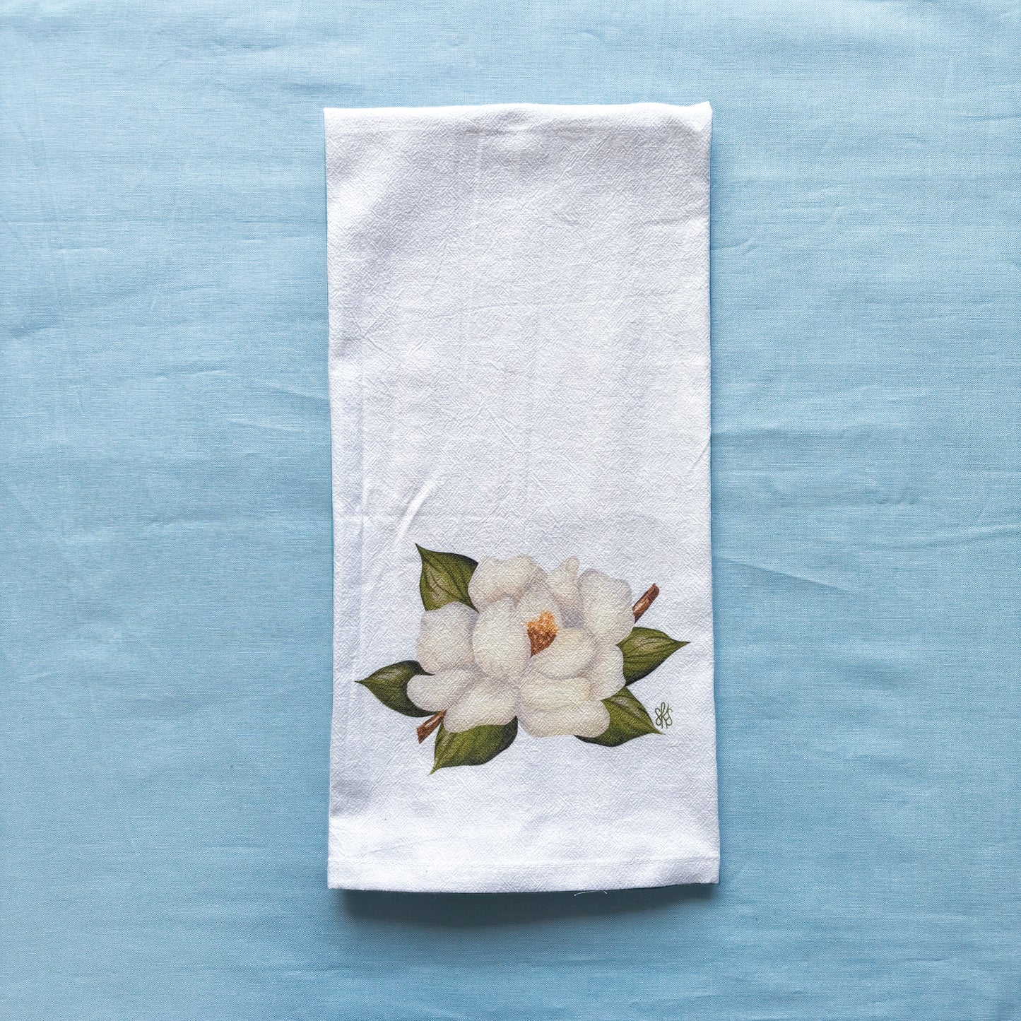Magnolia Tea Towel
