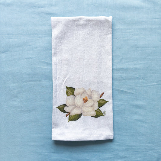 Magnolia Tea Towel