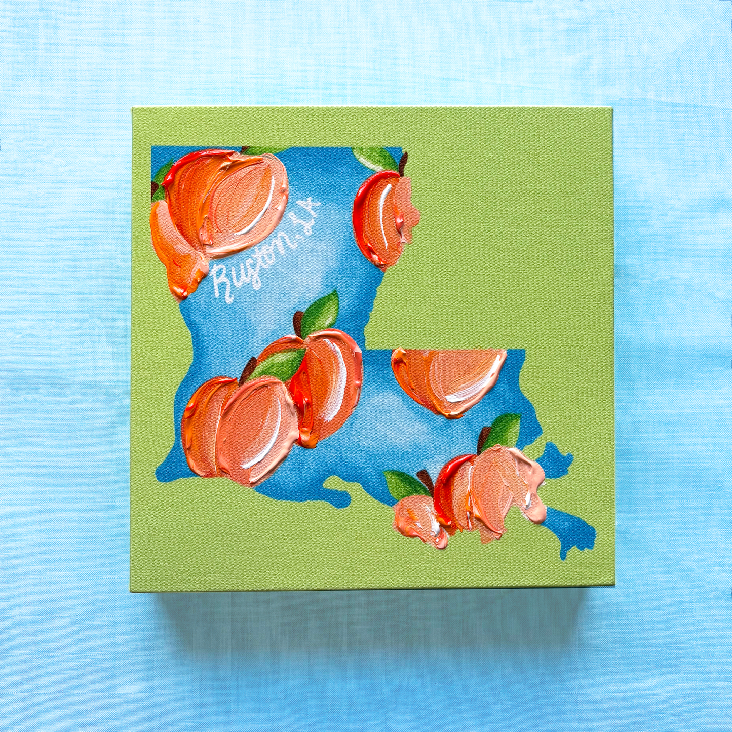 Ruston Peaches Artist Enhanced Canvas