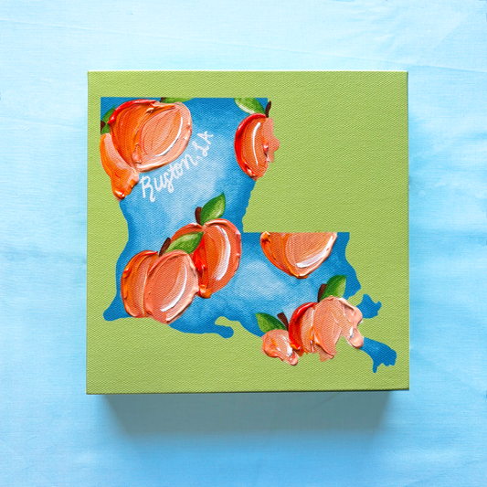 Ruston Peaches Artist Enhanced Canvas