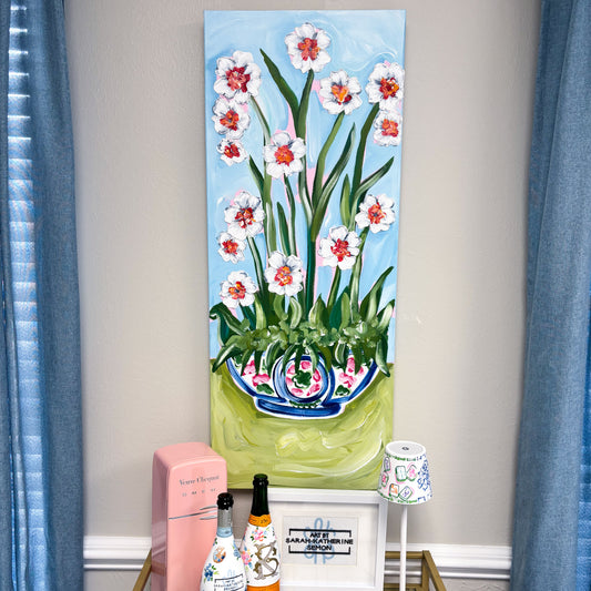 Tall Floral Chinoiserie #1