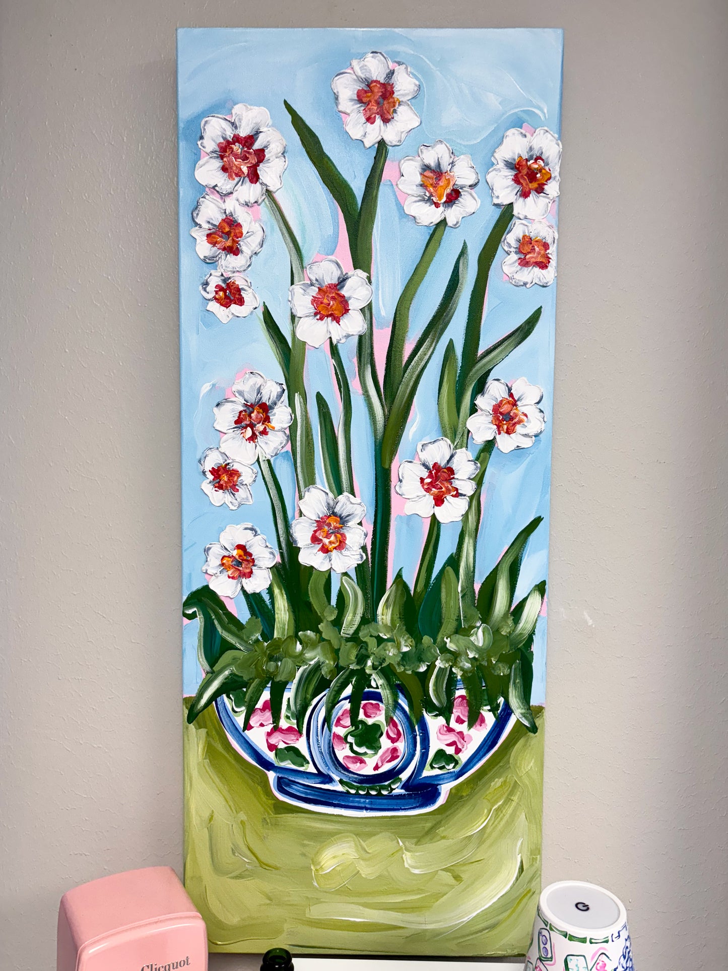 Tall Floral Chinoiserie #1