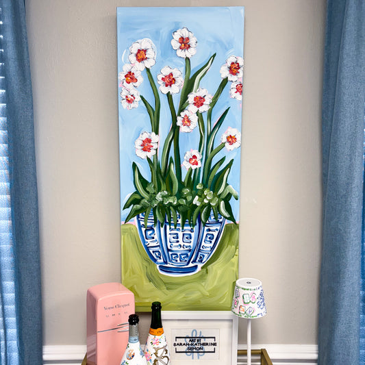 Tall Floral Chinoiserie #2