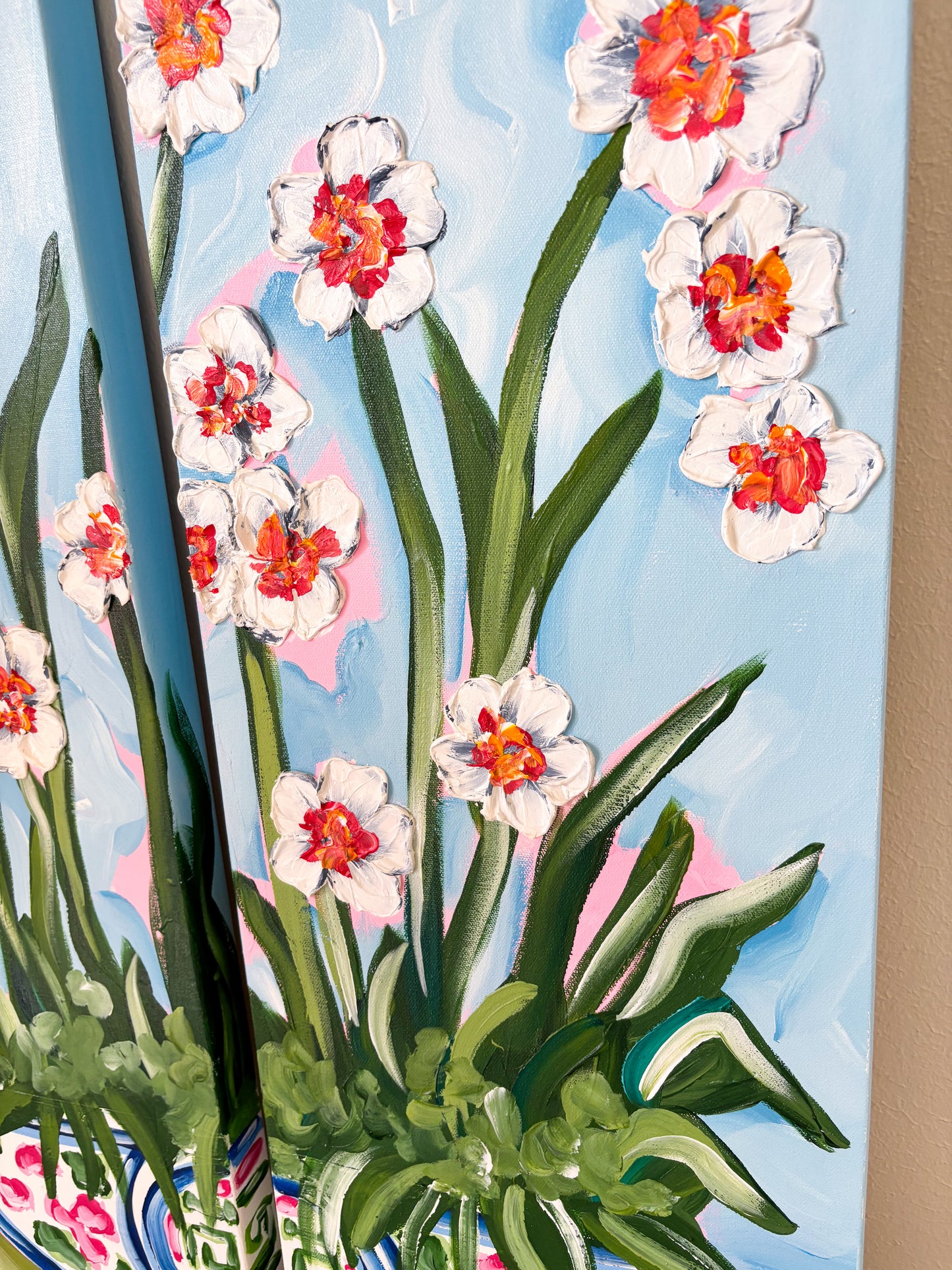 Floral Chinoiserie Diptych