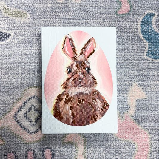 Easter Bunny Artist Enhanced Canvas