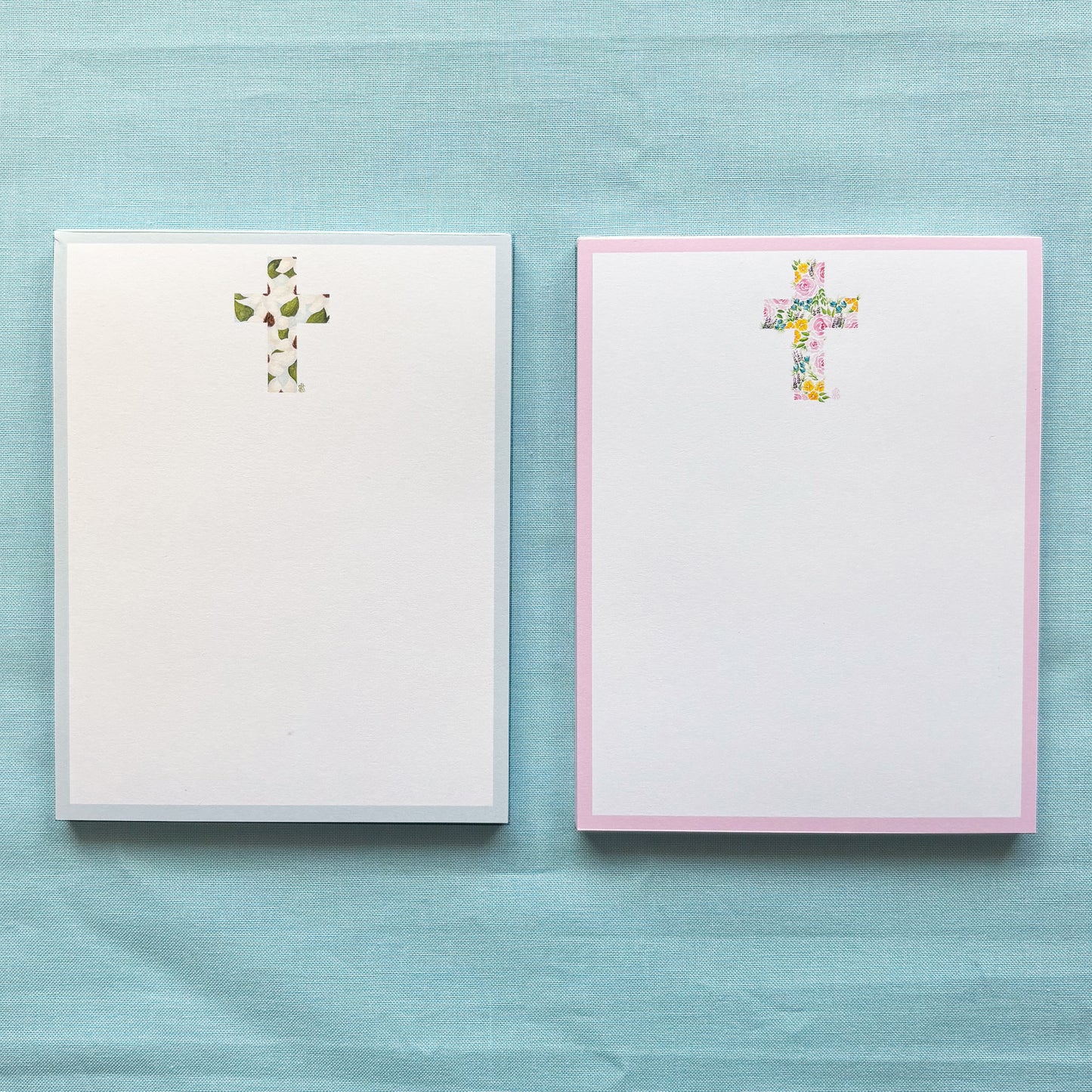 Floral Cross Notepad