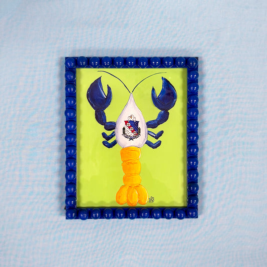 Framed Shreveport Flag Crawfish