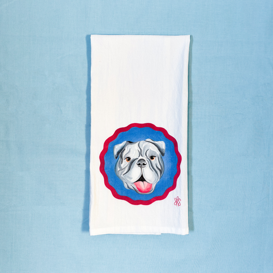 Bulldog Tea Towel