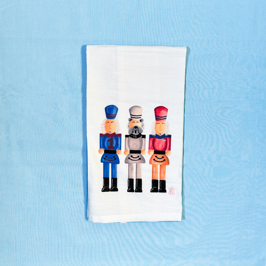 Bulldog Nutcracker Tea Towel