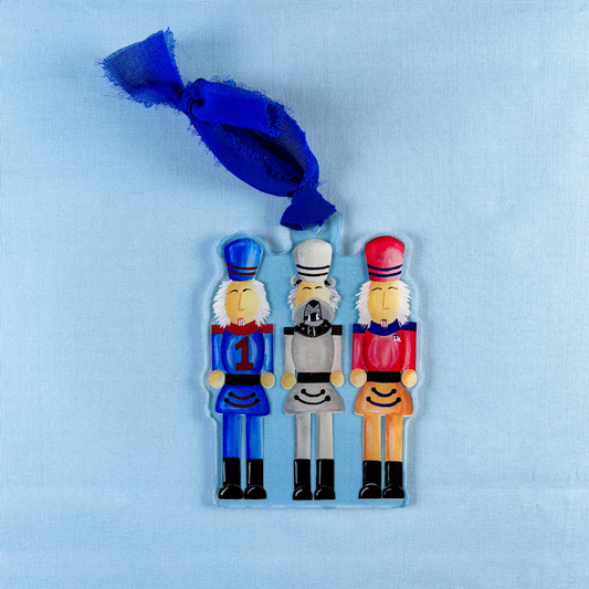 Bulldog Nutcracker Ornament